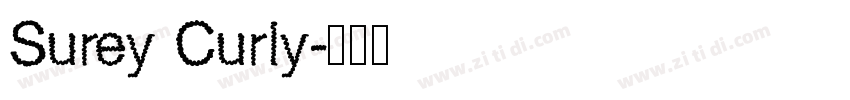 Surey Curly字体转换